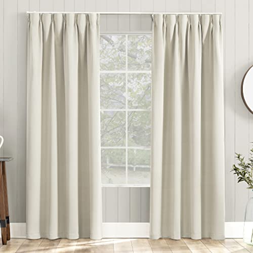 Sun Zero ソーホー(Soho) 遮光カーテン 断熱 防音 省エネ 洗える 無地 アイボリー 100×178cm 2枚組 寝室 リビング おしゃれ【日本正規輸入品】 SOHO-JP